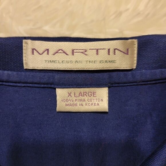 Martin blue Pima cotton polo shirt   - Picture 3 of 7